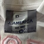 J. America Women’s White Embroidered ‘Rutgers’ Hoodie Size M NEW Photo 9