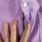 Talbots  14P 14 Petite Wide Leg Cropped Jeans Spring Lilac High Waisted HEMMED Photo 4