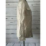  Blouse Small Sheer Shirt Top Button Front Rayon Nylon Chico's‎ Beige Photo 4