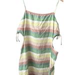 Aerie Linen Blend Multicolor Striped Side Cut Out Mini Dress XL Photo 0