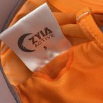 Zyia  Orange Key Hole Mack Multi Clasp Mesh Sports Bra Size Small Photo 5