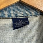 Harley Davidson Vintage Embroidered Logo Zip Up Denim Jacket Jean Trucker 90's Photo 11