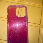 IPhone 12 Pro cover pink and purple with Glitter Photo 3
