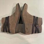 White Mountain  Jitter Taupe Ankle Bootie Women 9.5M Suede Leather Zip Buckle Photo 9