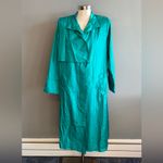 Vintage Teal Windbreaker Rain Jacket Green Size 8 Photo 4
