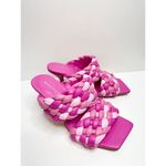 Marc Fisher Shoes Womens Size 6.5 Barbie Pink Toree Slip On Heeled Sandals Photo 3