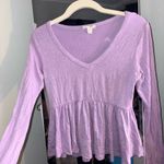 Olivia Rae  Purple Shirt Photo 0