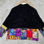 Coldwater Creek  Women’s Velvet Patchwork Blaster Jacket Longsleeve Artsy MP Photo 7