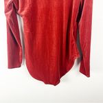 Madewell Rust Long Sleeves Velvet Faux Wrap V-Neck Bodysuit, Size XL Photo 6