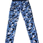 Adidas  Techfit Camo 7/8 Leggings Silver Dawn Blue Fusion Women's Size Small Photo 1