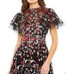 Mac Duggal  $798 EMBELLISHED BUTTERFLY TEA LENGTH A LINE DRESS 20323 Photo 3