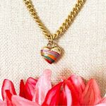 Coach  Gold Heart Charm Pendant Necklace Photo 0