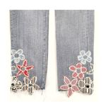 Driftwood JACKIE HIGH RISE FLORAL EMBROIDERED TRIM JEANS SIZE 25 Photo 5