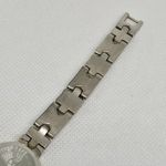 Cache Vintage  women watch silver gold tone 22mm quartz analog links running Photo 6