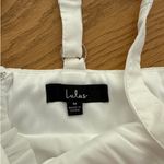 Lulus  - Perfect Sweetheart Ruffled Bow Bustier Tank Top in White Photo 1