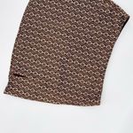 Hollister Silky Mini Floral Skirt Front Slit in Brown Size M Photo 1