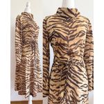 70’s Tiger Stripe Skirt Set Brown Size 10 Photo 2