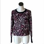 Joie ✨  Burgundy Paisley Cropped Sweatshirt✨ Photo 2