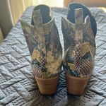 Rider Girl Snakeskin Ankle Boots Brown Size 8.5 Photo 2