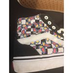 Vans Women's High Top Checker With Yellow & Pink Butterfly  Size 8 Photo 2