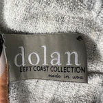 Dolan Left Coast Hoodie Sweatshirt Top M Gray Short Sleeve Dolman Frayed Trim Size M Photo 8
