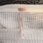 Free People  Casual Clash Long Ballon Sleeve  Waffle Knit Womens Top Size Medium Photo 1