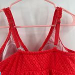 Swim Solutions Swim Dress Size 12 Bow Front Tummy Control Swimsuit Orange NWT Photo 8