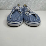 Vans  Women’s Blue Gingham Zapato Lo Slip-On Boat Shoes Sneakers Size 8 Photo 4
