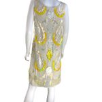 Beaded Sequin Dress Flapper Style Cocktail Party Sleeveless‎ Drop Waist size M Yellow Size M Photo 4