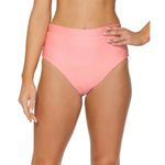 Raisin's  Bikini Bottom Reversible High Waist Floral Pink White M Photo 2