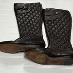 BCBGMAXAZRIA Brown Tall Quilted Leather Riding Boots Photo 0