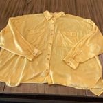Urban Outfitters  Kenny Button-Down long sleeve oversized baggy yellow Shirt S Photo 1