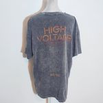 AC/DC  Gray Distressed T-Shirt Size Small/Medium Unisex ACDC Tee Photo 4