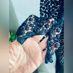 DEAN HUTCHINSON long sleeve midi dress size S/M fits dark blue color Photo 3