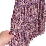 Drew ANTHROPOLOGIE Women’s Purple and Tan Paisley Mini Dress medium Photo 2