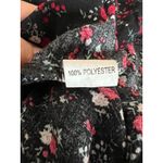 Black floral maxi dress smocked off the shoulder casual cottagecore farmhouse Size L Photo 7