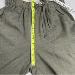 Max Studio NWT  Women's Cropped Wide Leg Trousers XS Pull-on linen blend olive Photo 9