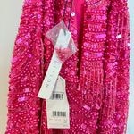 ASOS  Pearl And Fringe Halter Midi Dress in Pink Size US 6 Photo 7