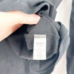 Michael Stars  Womens Edgy Minimalist Supima Leather Long Sleeve Top Size S Black Photo 3