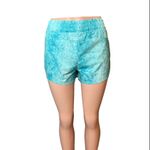 Victoria's Secret Victoria’s Secret Aqua Tie-Dye On Point Shorts S Beachy Summer Activewear Photo 1