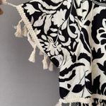 Boho sz M brown cream tassel mini sun dress Size M Photo 3