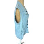 CMC Vintage Chambray 100% Cotton Blue vest sleeveless top‎ Small Size 4 Photo 5