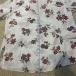 ALC Frank A.L.C 100% silk Floral wrap bell sleeve‎ blouse size 8 Photo 9