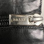 Bally’s Black Leather Black Shearling Lined Tall Block Heel Boots Size 11 Photo 8