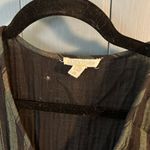 Eileen Fisher Striped Green Black Caftan/Tunic Dress | Women’s Size S/M Photo 1