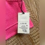 Shade & Shore Women's Pink Textured Cut Out Halter Bralette Bikini Top,Size L,NWT Photo 3