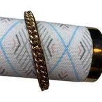 Gold Tone Braided Bangle Bracelet In good condition. Photo 0