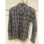 Cruel Girl  Western Shirt Medium Black White Print Long Sleeve pearl snap horse Photo 4
