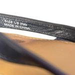 Kate Spade Bow Flip Flops Navy Blue Gold Charm Sandals Womens Size 9.5M Photo 2