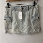 Rebecca Minkoff  Distressed Fray Jodie Denim Mini Skirt Size 27 Photo 3